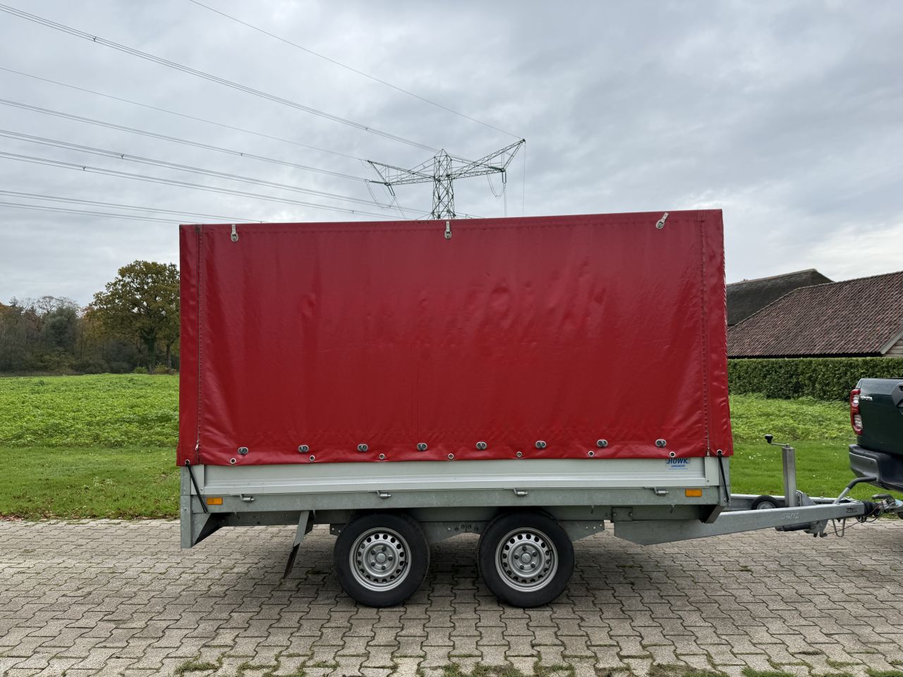 Saris Tandemas Aanhanger met Huif – C2000 – Zo goed als nieuw!