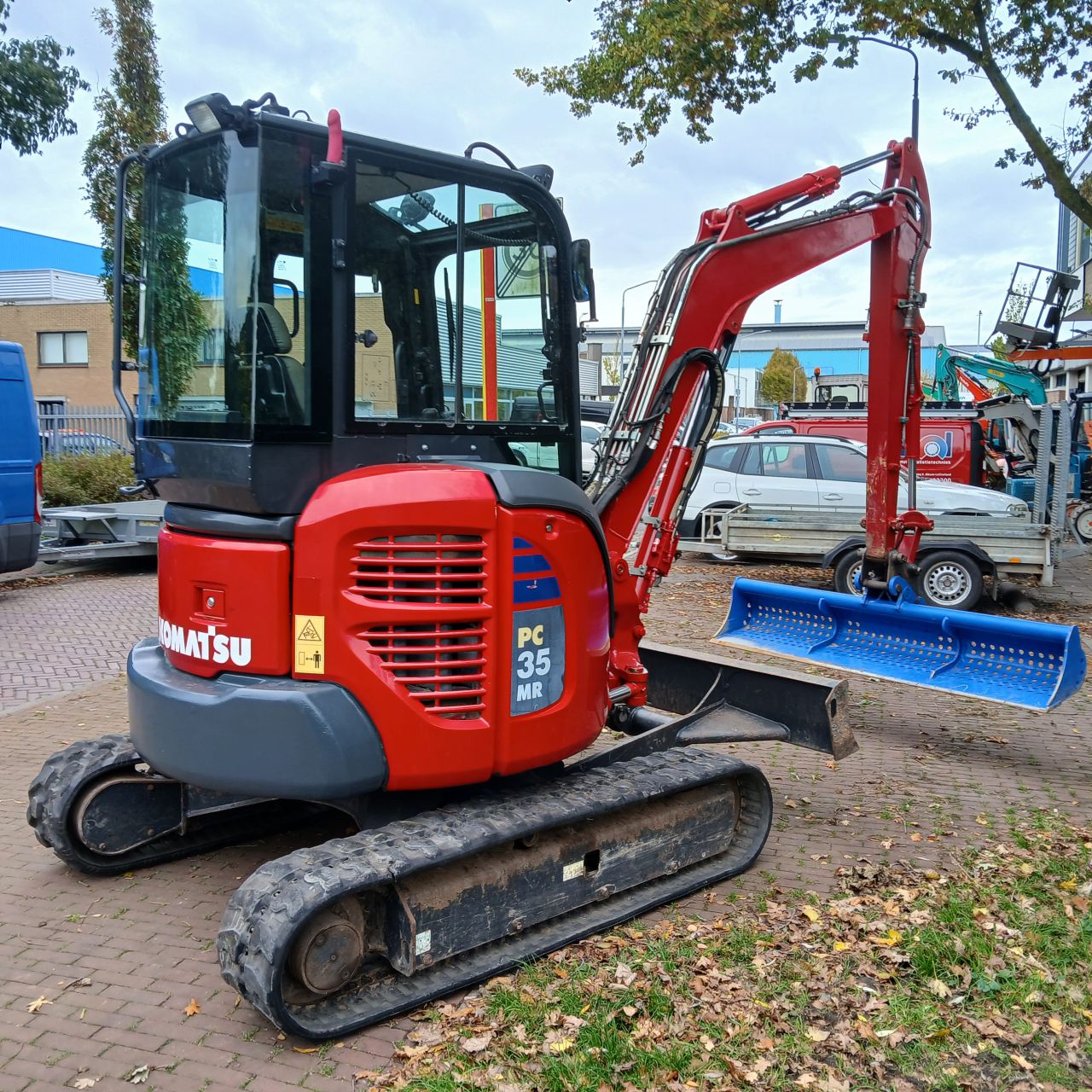 Komatsu Pc35Mr-3 Minigraver met Slootbak.