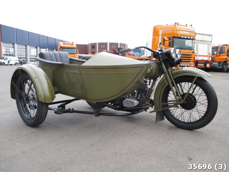 Harley-Davidson D 750 zijspan combinatie