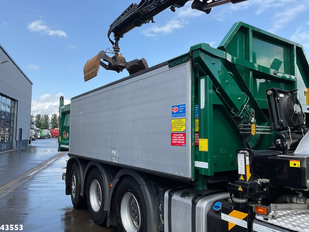 Scania P 410 8x4 Euro 6 HMF 18 Tonmeter laadkraan