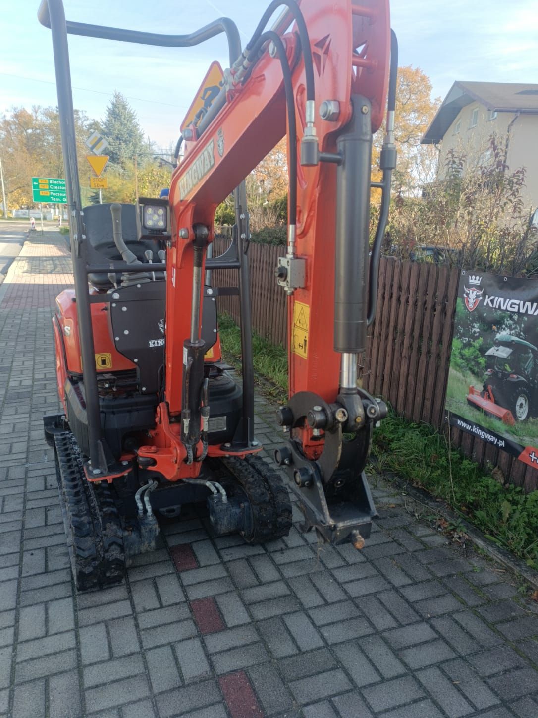 Gebruikte graafmachine Kingway VIP10 met spoorverstelling
