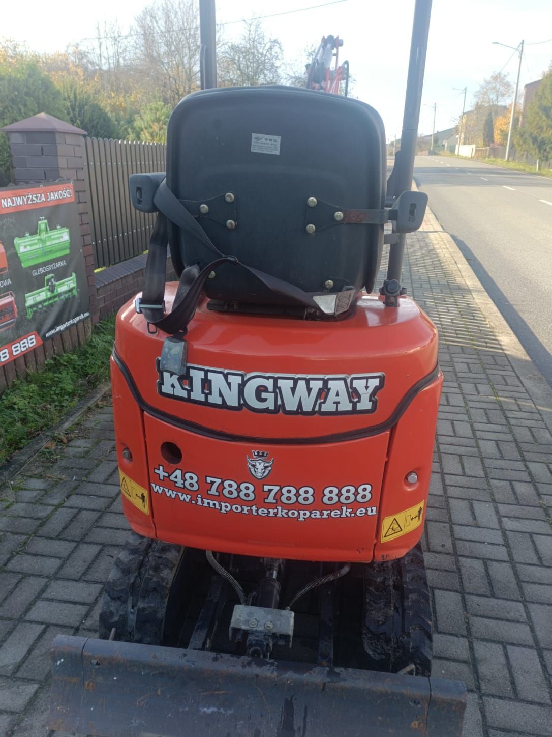 Gebruikte graafmachine Kingway VIP10 met spoorverstelling