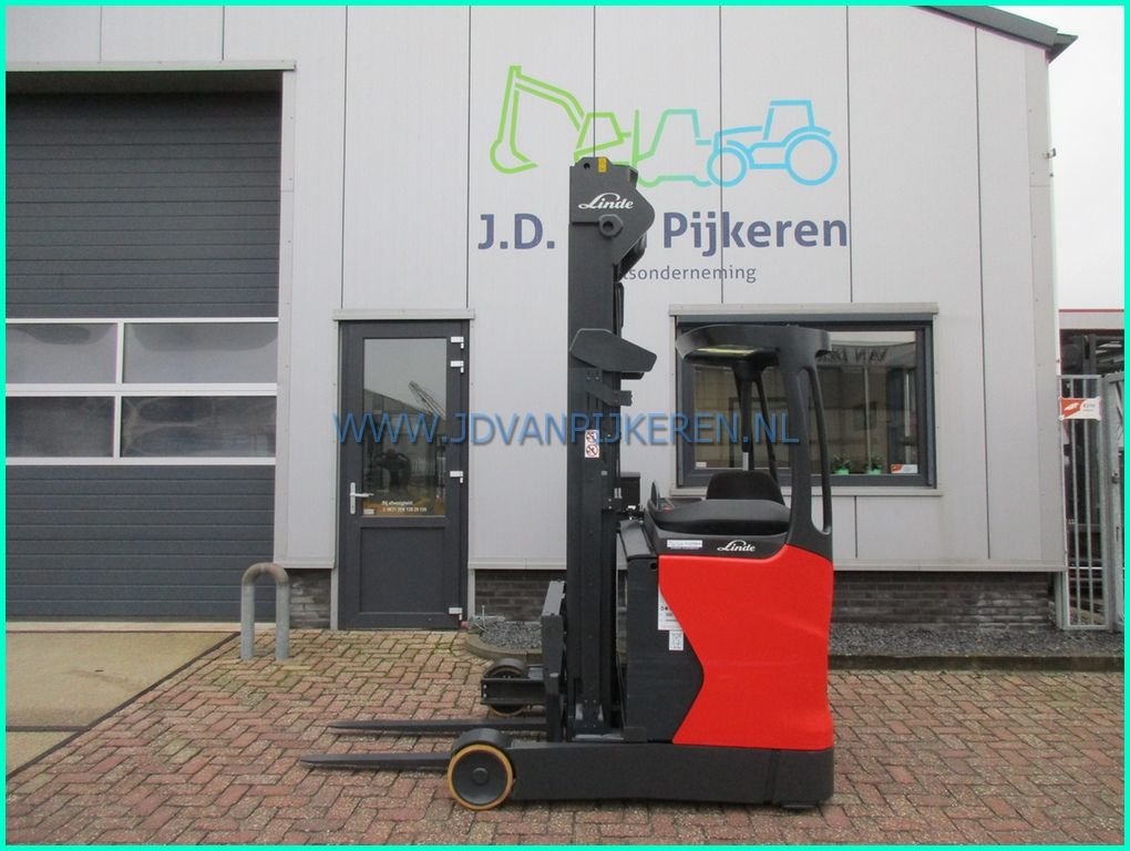 Linde R14-01 triplex7m+freelift+sideshift+battery79% 2019