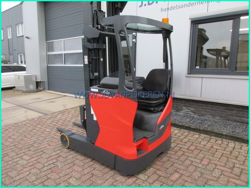Linde R14-01 triplex7m+freelift+sideshift+battery79% 2019