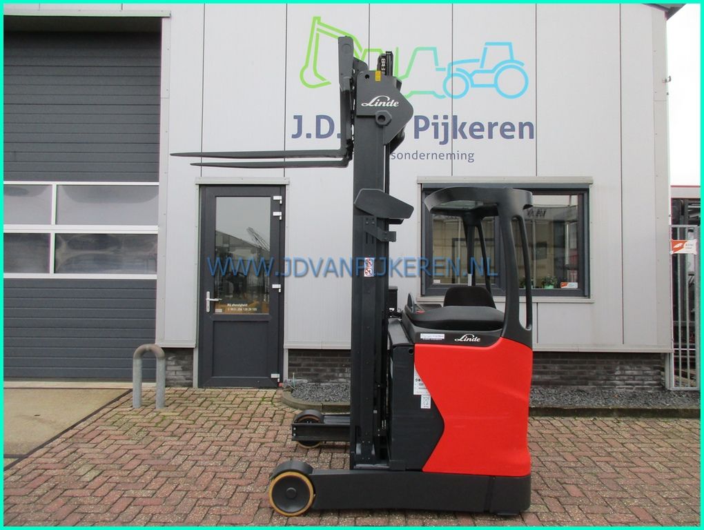Linde R14-01 triplex7m+freelift+sideshift+battery79% 2019