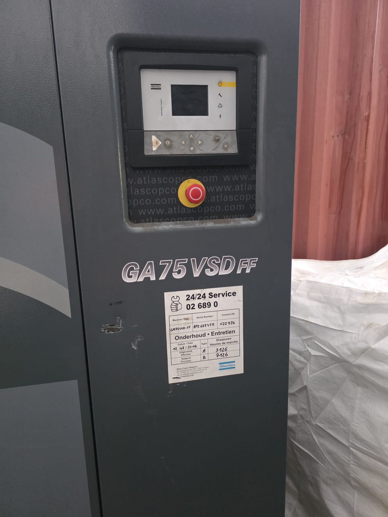 Compressor Atlas Copco GA75VSDff