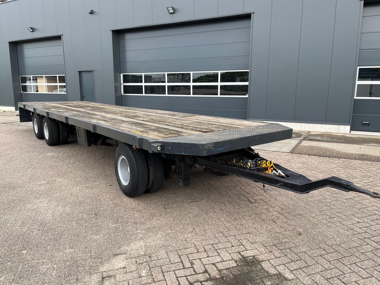 10m lage landbouwaanhanger platte wagen balenwagen