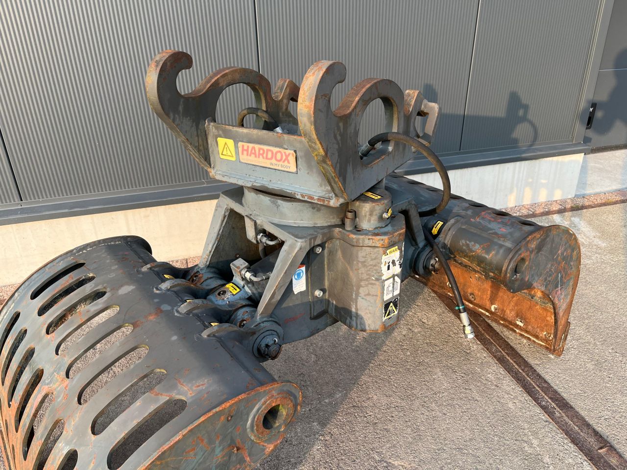 Hydraram Sloopgrijper Sorteergrijper CW10 Mobiele Midi Kraan