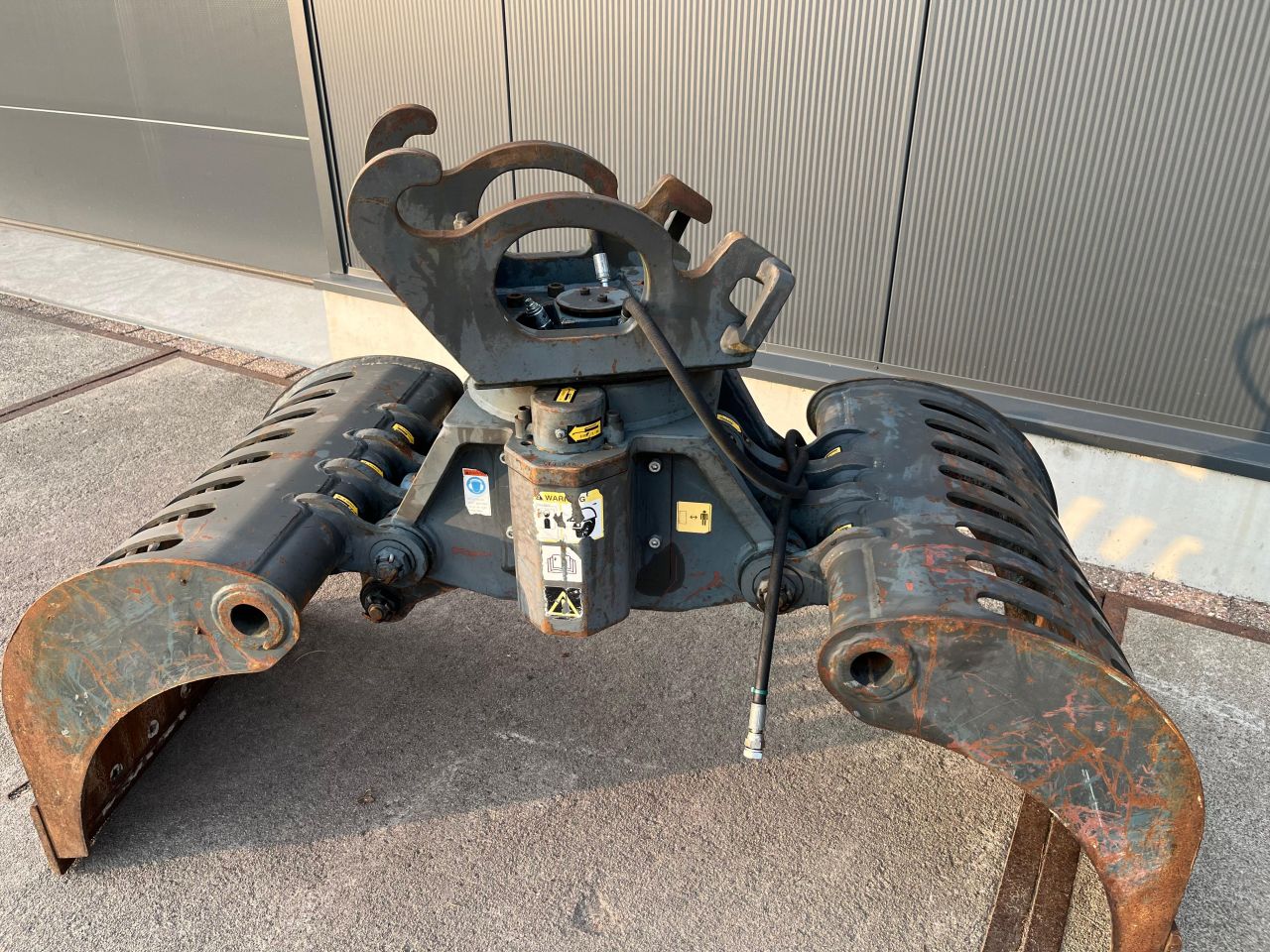 Hydraram Sloopgrijper Sorteergrijper CW10 Mobiele Midi Kraan