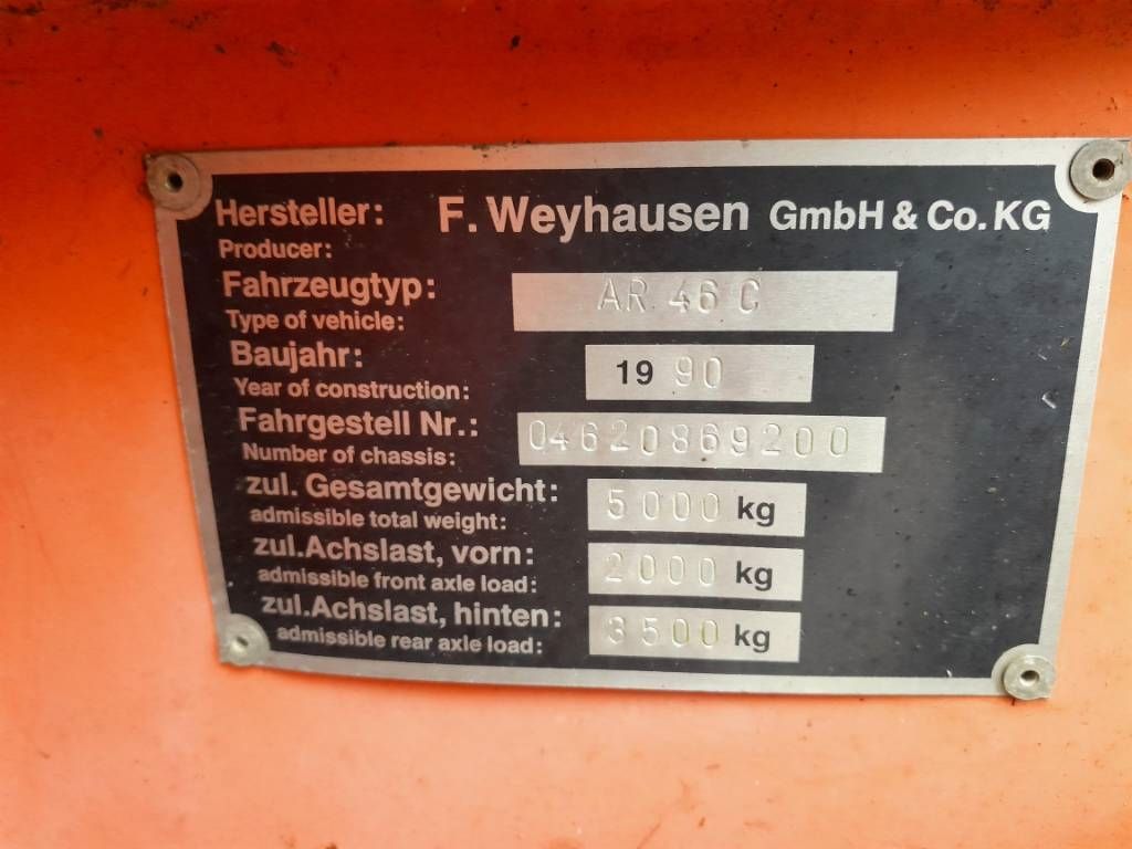 Atlas AR 46 C shovel met puinbak dichte bak en vorken