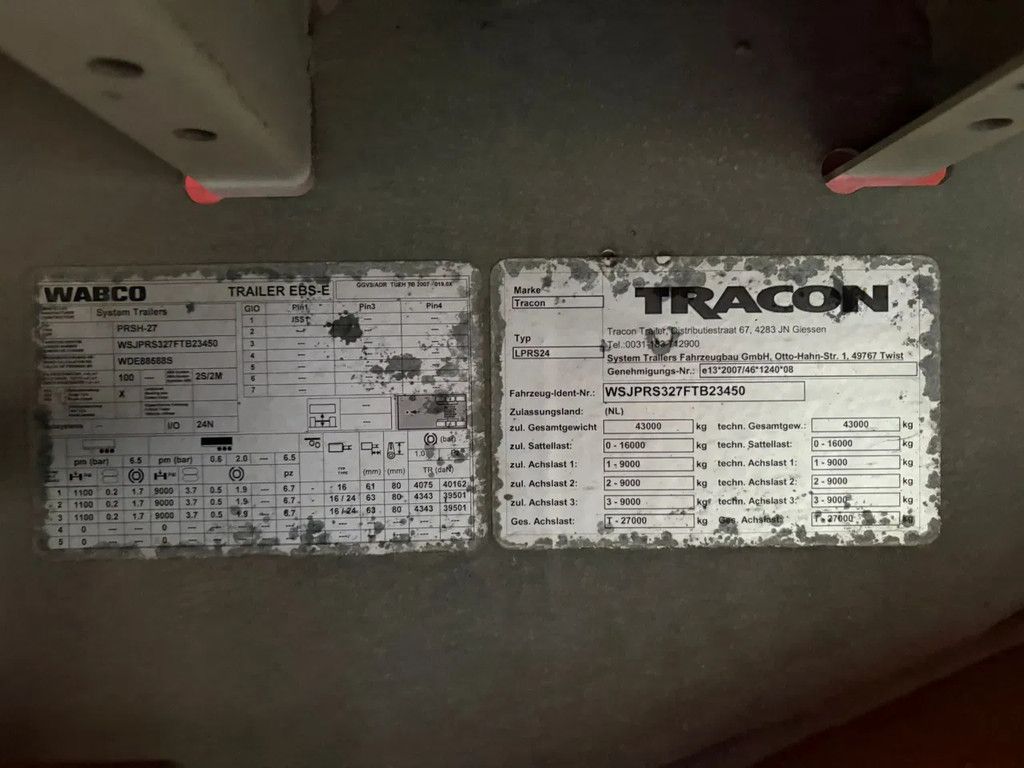 Tracon Schuifzeilen/Schuifdak Hardhouten vloer Gegalvaniseerd 270 H