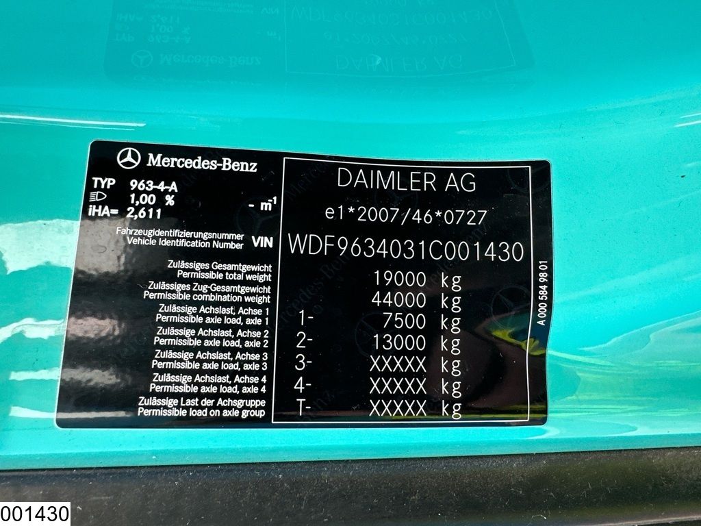 Mercedes Actros 1848 EURO 6, ADR, Retarder, PTO