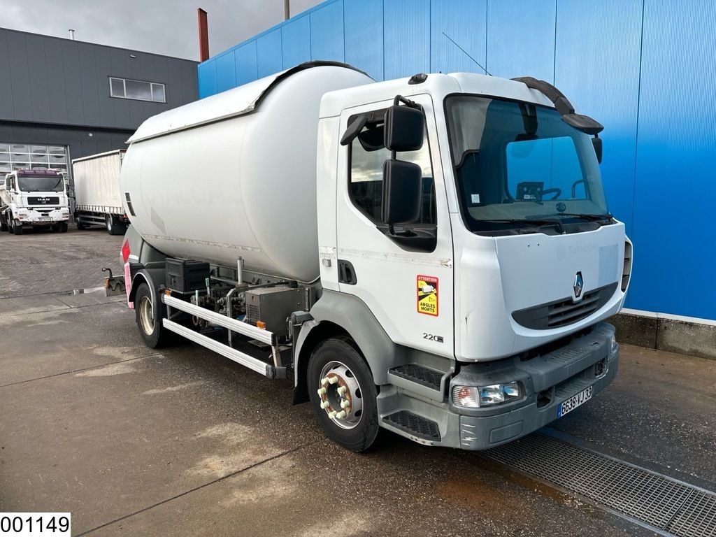 Renault Midlum 220 Dxi 16104 Liter, LPG GPL, Gastank, Steel suspension