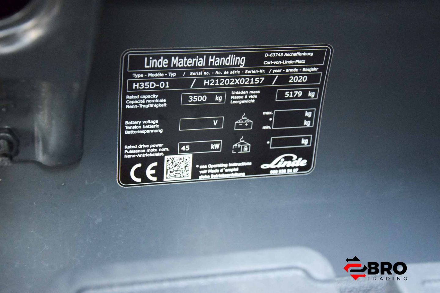 2020 Linde H35D-01 (1202) | 3544 Geconfirmeerde uren!