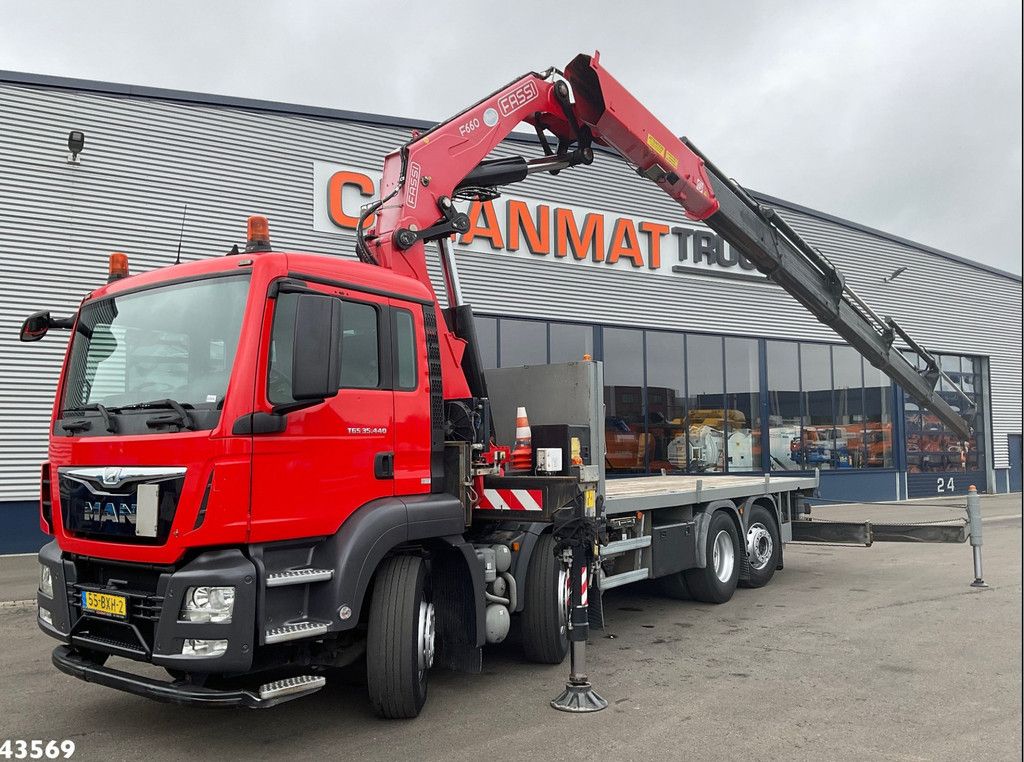 Man TGS 35.440 Euro 6 Fassi 66 Tonmeter laadkraan