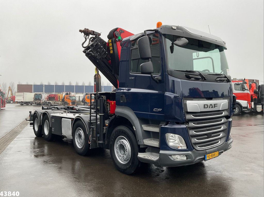 DAF FAD CF 530 8x4 Euro 6 Palfinger 33 Tonmeter laadkraan