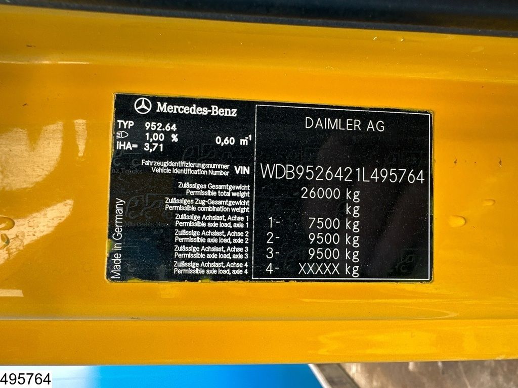 Mercedes Axor 2629 EURO 5, Palfinger, Remote, Steel