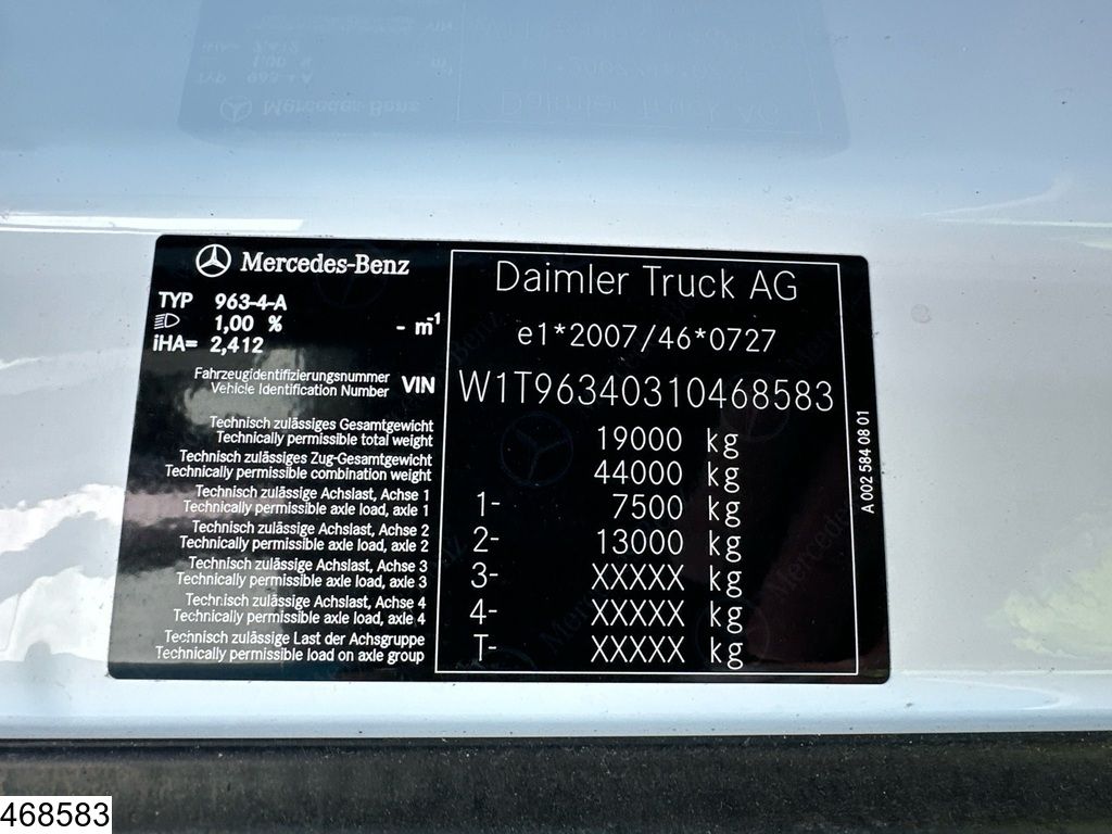 Mercedes Actros 1845 EURO 6, Mirrorcams, New tyres