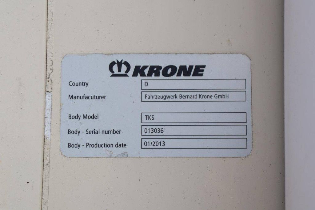 Reefer Oplegger Krone SD 2013