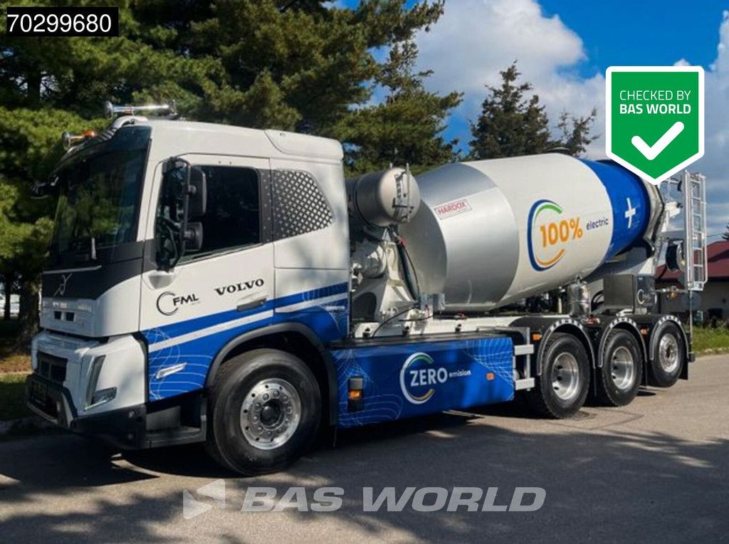 Volvo FMX 670 8X4 100% ELectric 490 kW 10m3 FML Mixer Lift/Steering Axle