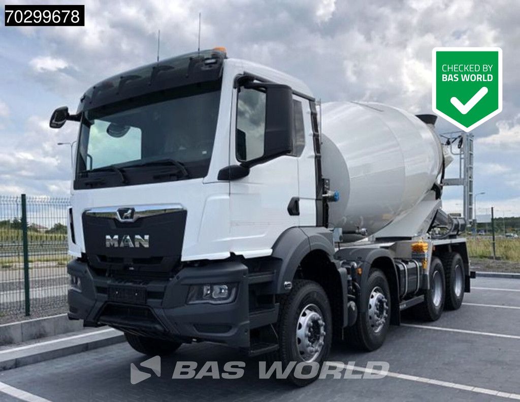 MAN TGS 35.440 8X4 NEW! 10m3 FML mixer Automatic Steel suspension Euro 6