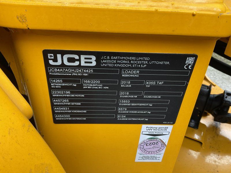 JCB 435 S Agri HighLift