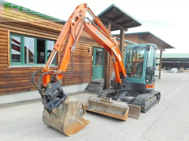 Yanmar vio57 ( 5.325kg ) powertilt + hydr. sw + 3 löffe