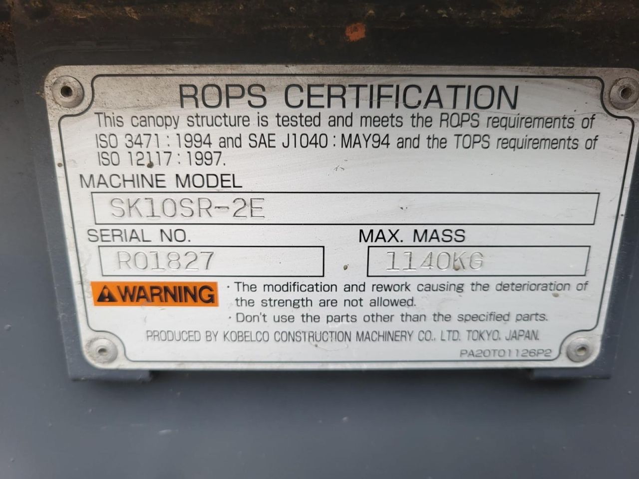 Kobelco SK 10 SR