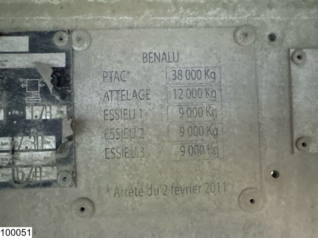 Benalu kipper Bladvering, Trommel, 24m3