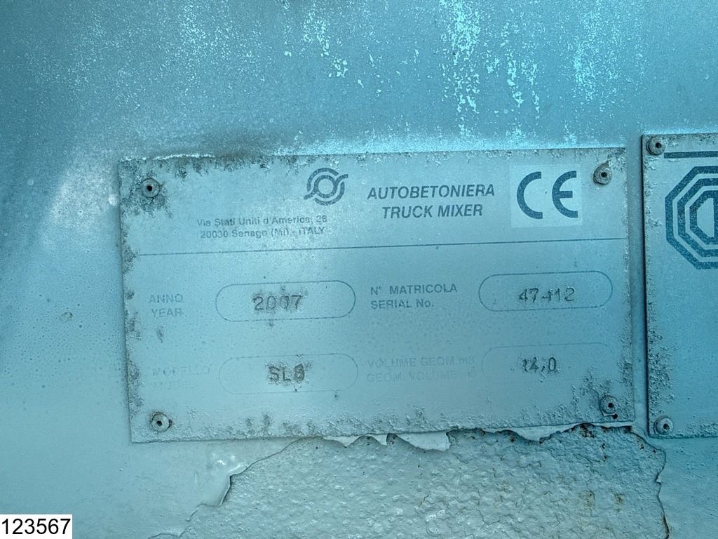 Scania P 380 8x4, Cifa, 8m3,, Manual