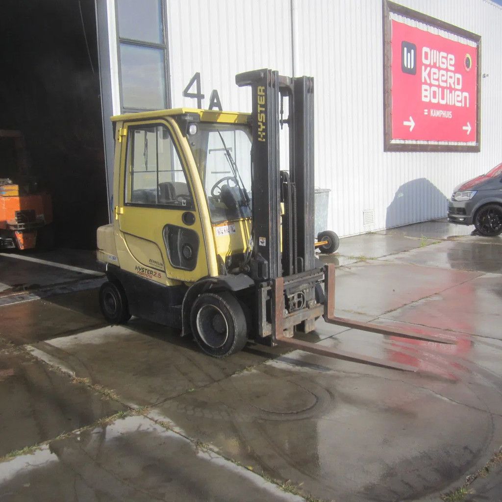Hyster Heftruck H2.5FT, LPG-gas, triplomast, side shift.