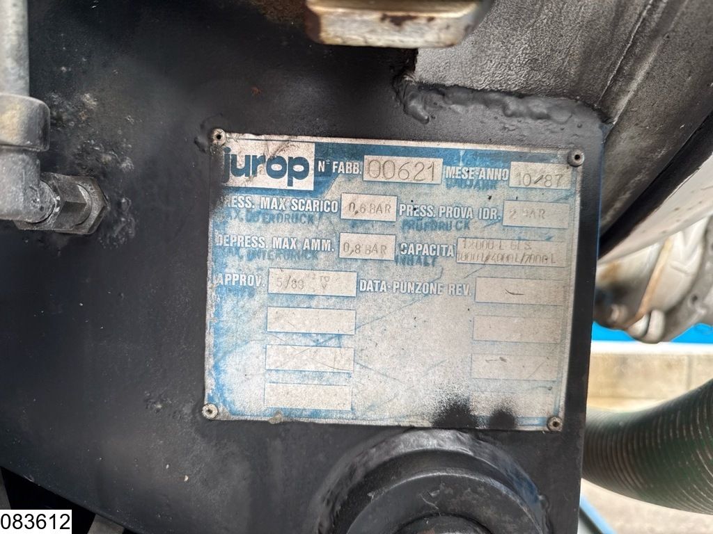 MAN 33 332 6x4, Vacuum truck, 12000 liter