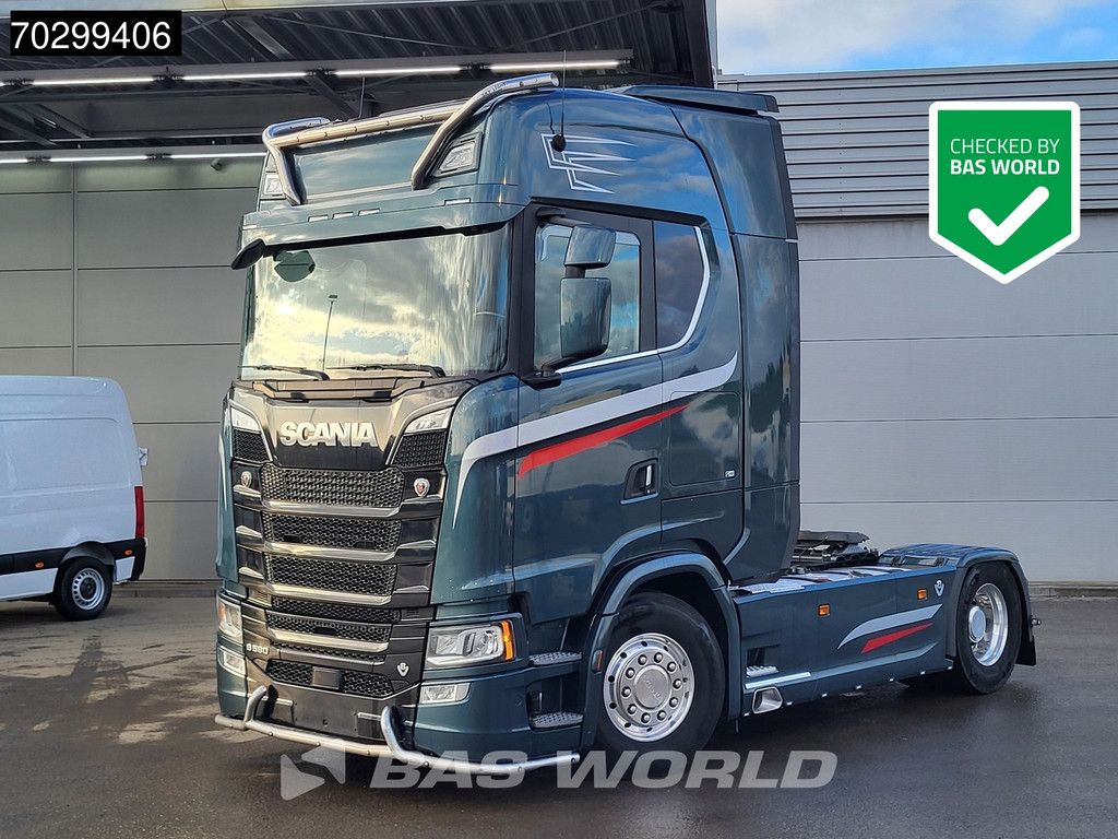 Scania S S580 4X2 Full-Air Retarder Standairco 2xTanks Leder Navi ACC LED Euro 6