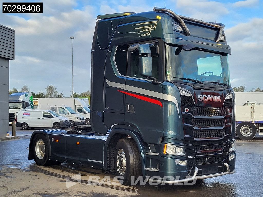 Scania S S580 4X2 Full-Air Retarder Standairco 2xTanks Leder Navi ACC LED Euro 6