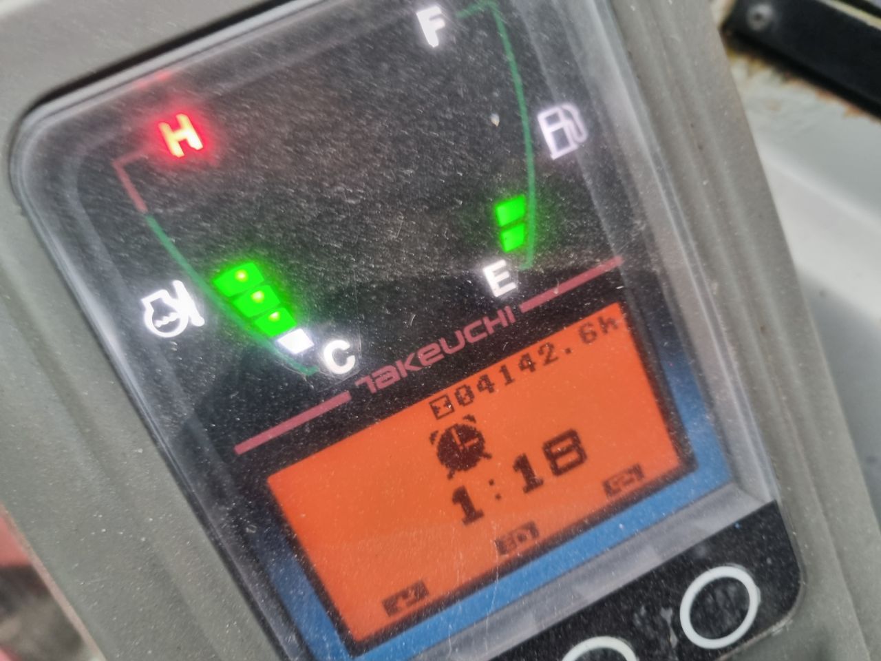 Gebrauchter TAKEUCHI TB216 Minibagger mit Gewicht von 1865 Kgs