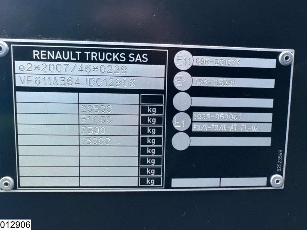 Renault T 480 EURO 6, Standairco, Retarder