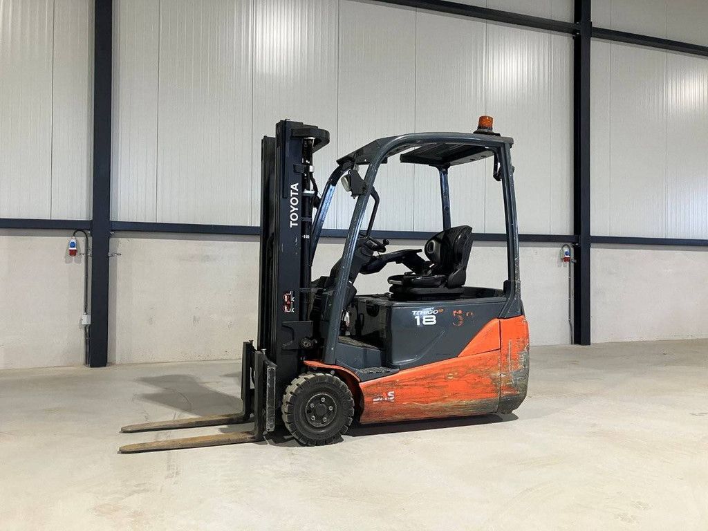 Toyota 8FBE18T Electric Forklift 1800kg 4.5m 2018