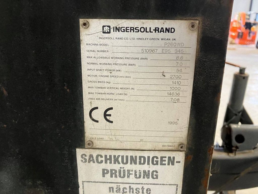 Kompressor Ingersoll Rand P260WD Diesel 1995