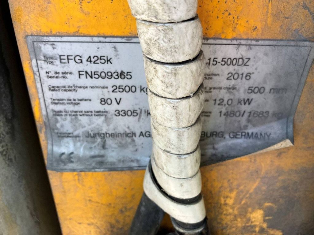Forklift Jungheinrich EFG 425K Electric 2500kg 2016
