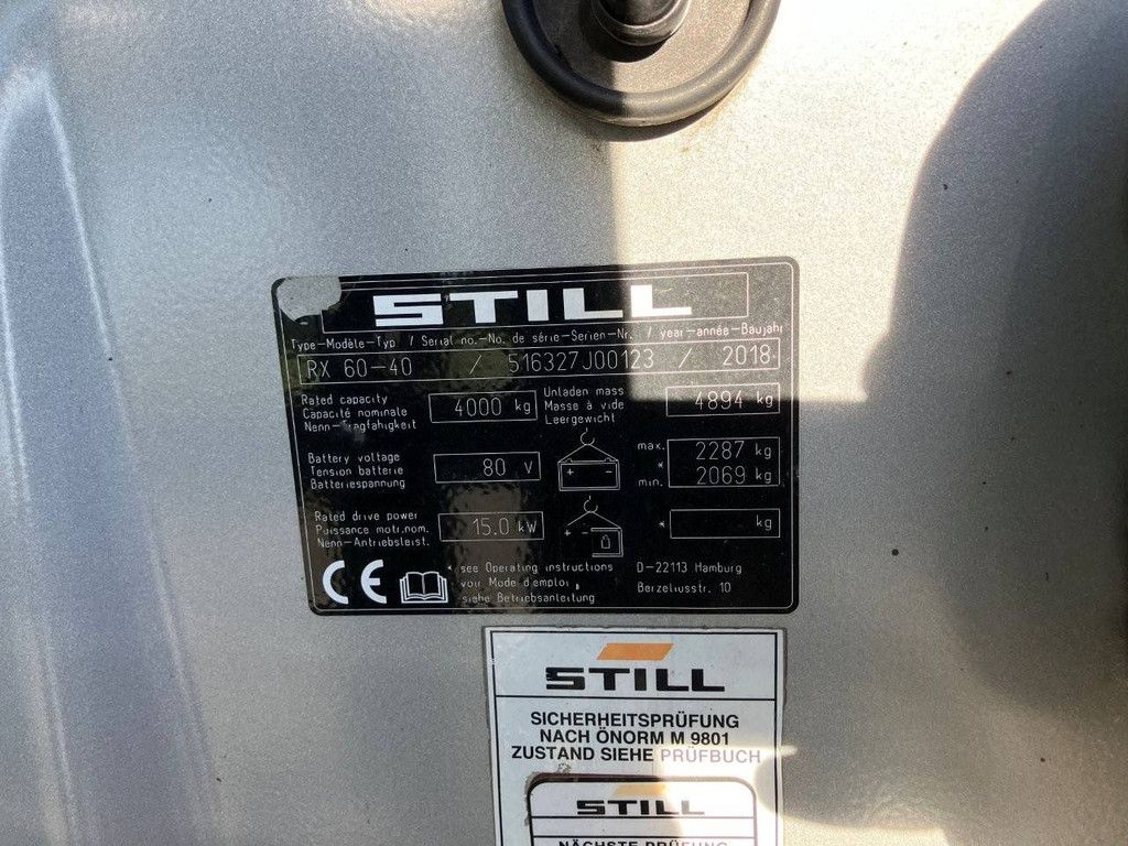 Still RX60-40 Elektro-Gabelstapler 4000kg 4,5m 2018