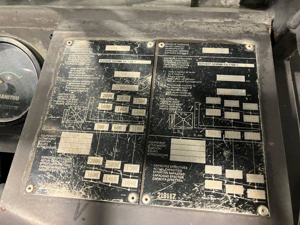 Ruw-terreinheftruck Manitou MH 20-4T Buggie Diesel 2000kg 2007