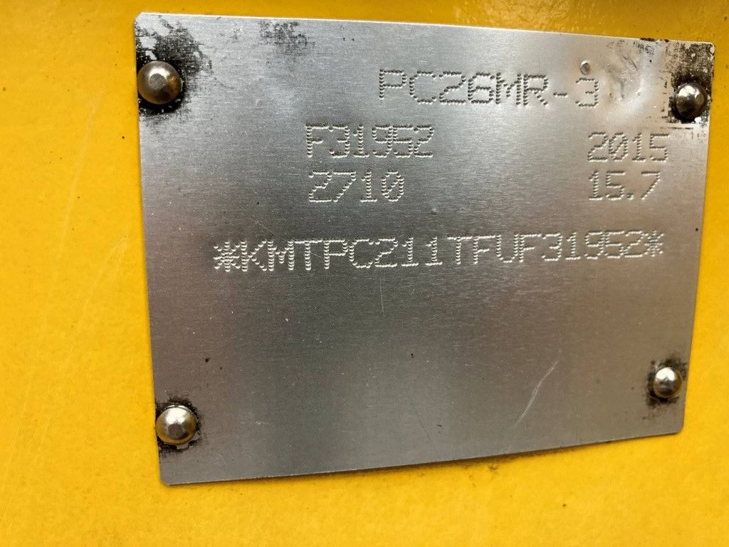 Crawler excavator Komatsu PC26MR-3 Diesel 2015