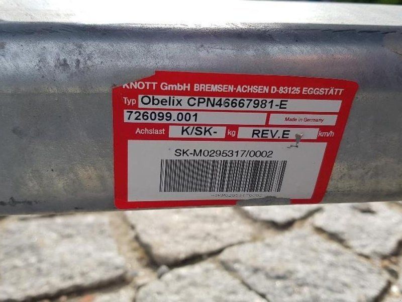 Knott 1-Achs Anhänger Chassis