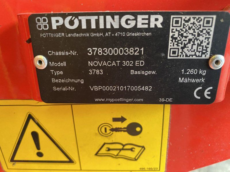 Pöttinger Scheibenmähwerk Novacat 302 ED