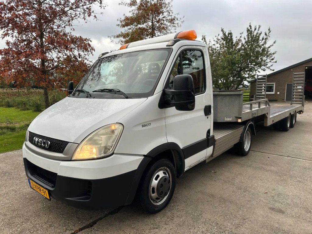 Iveco Daily 35C17 BE TREKKER 12T COMBI MET VELDHUIZEN SDO TRAILER 2008 / EURO 5 / 3 PERS.