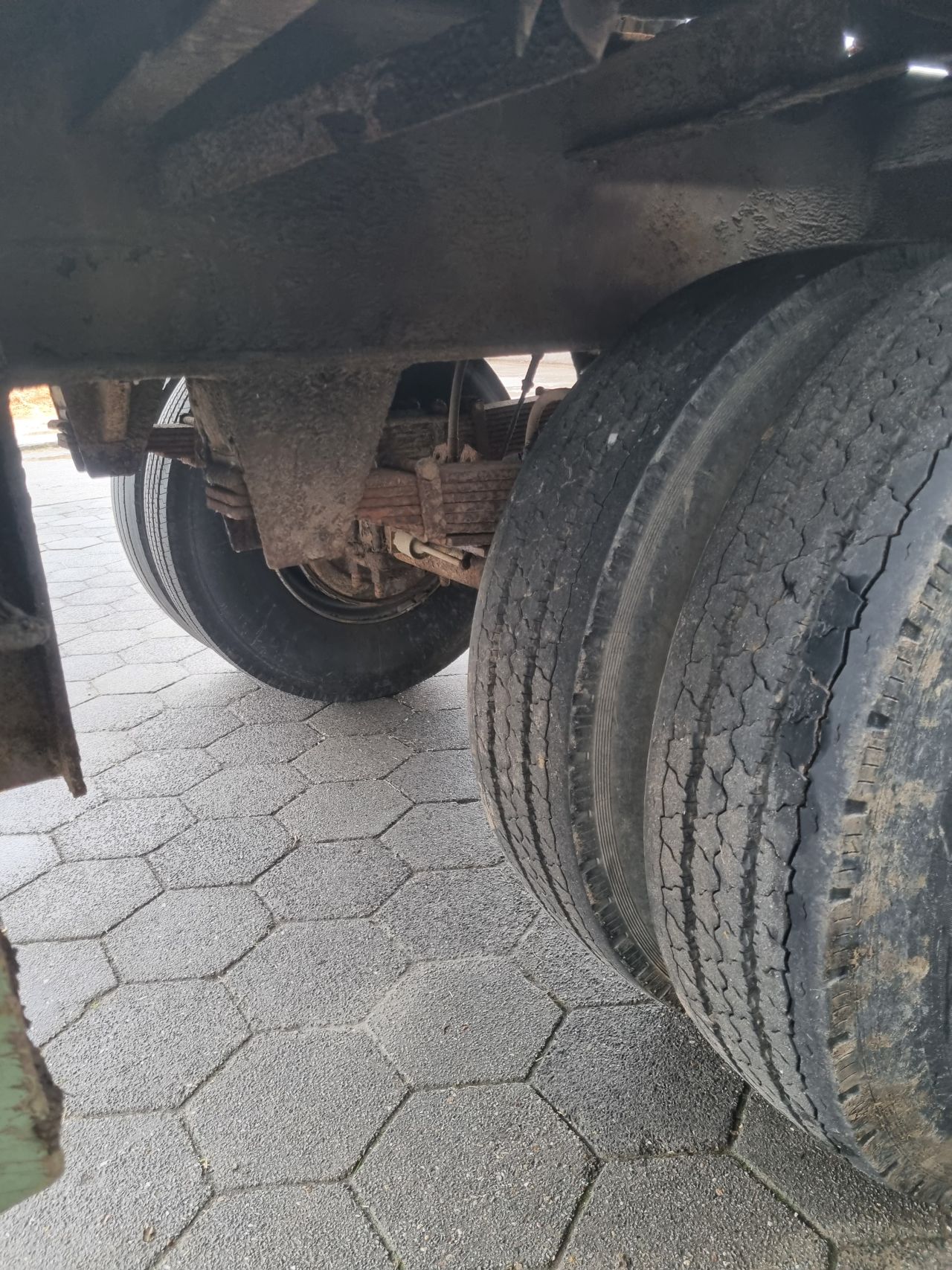 2x platte wagen/landbouwwagen/balenwagen