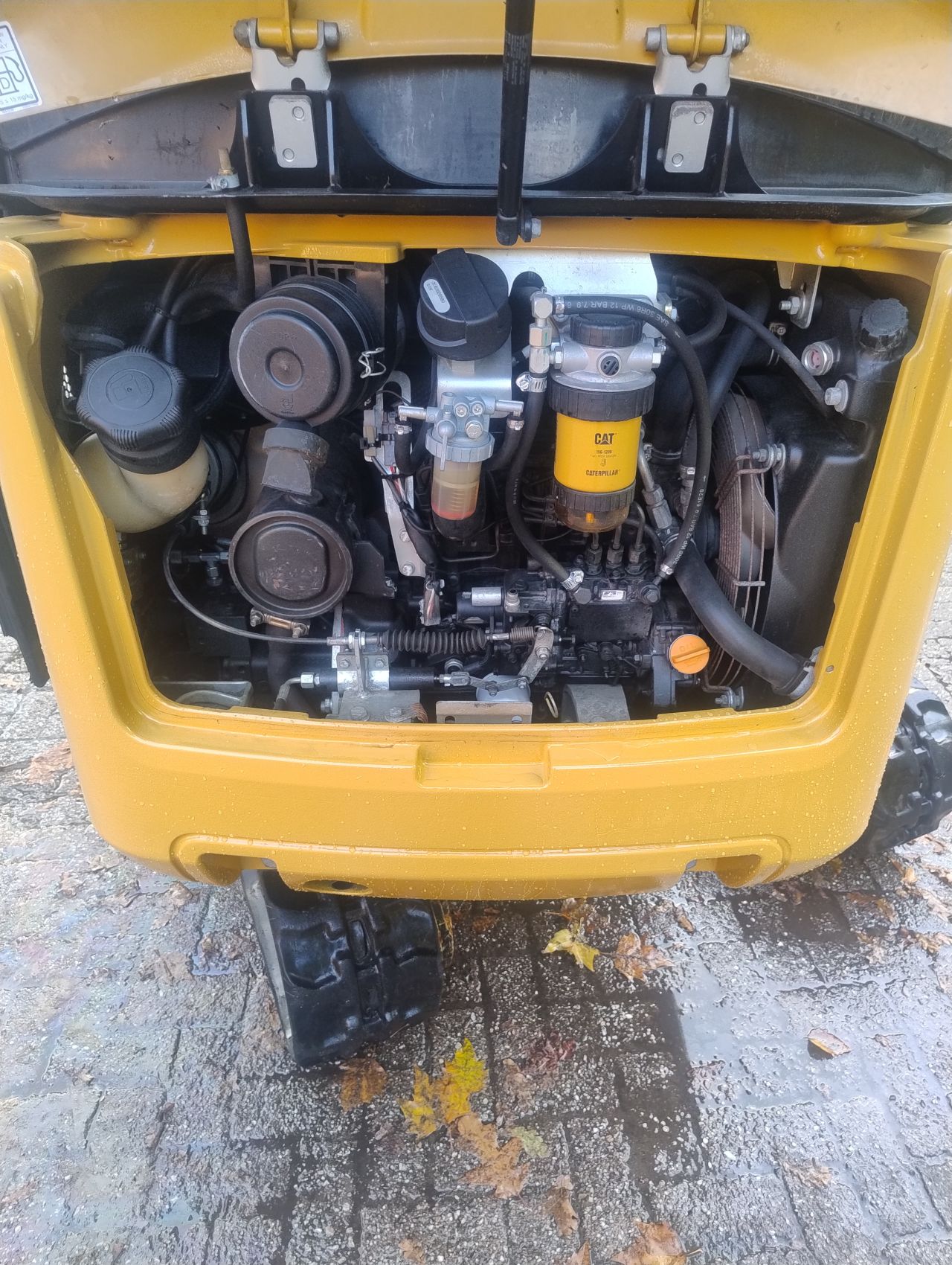 Cat 301.7 minigraver 2018 sloop sorteer functie