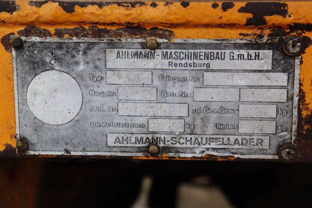 Wheel loader Ahlmann AS7 Diesel 1989