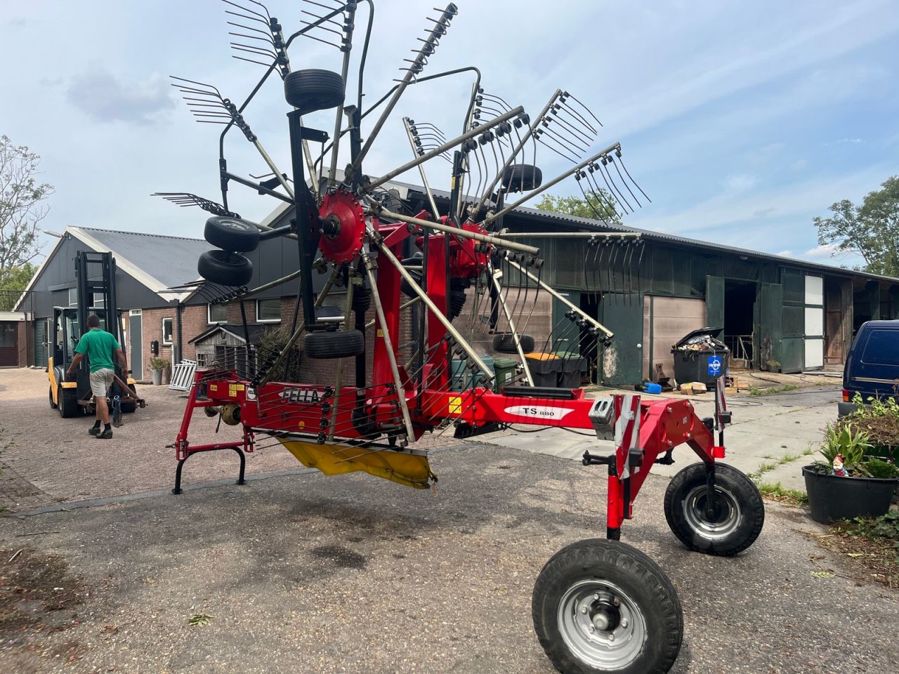 Fella TS 880, dubbele hark