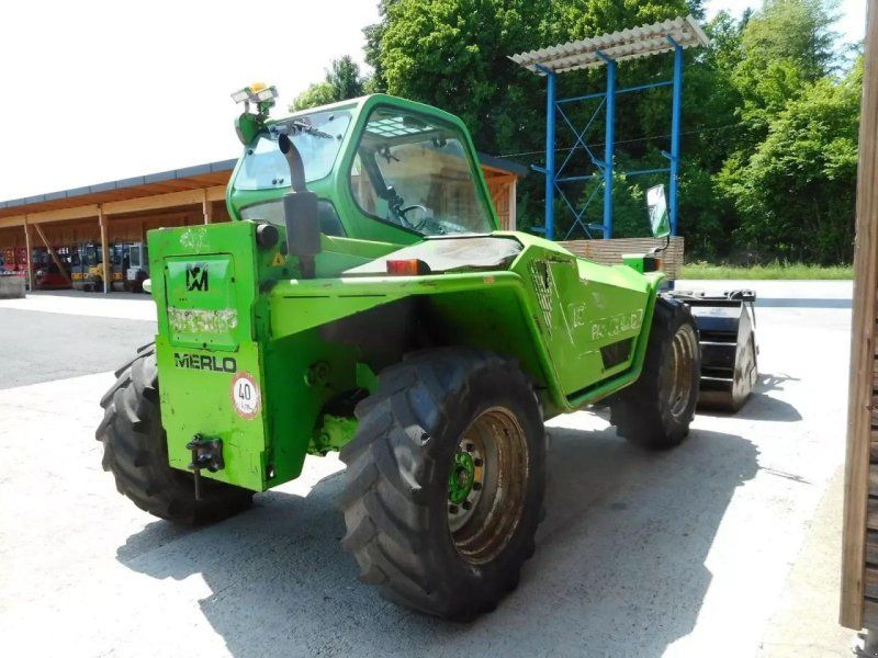Merlo p33.7kt mit schaufel + greiferschaufel + gabel